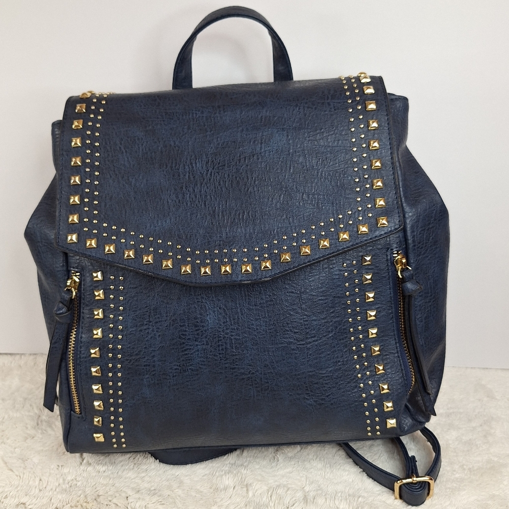 SAM & HADLEY NAVY BLUE BACKPACK